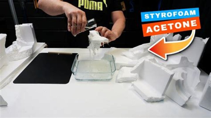 Does bleach dissolve Styrofoam?