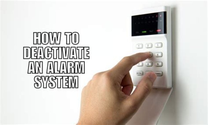 How can I deactivate my home alarm system?