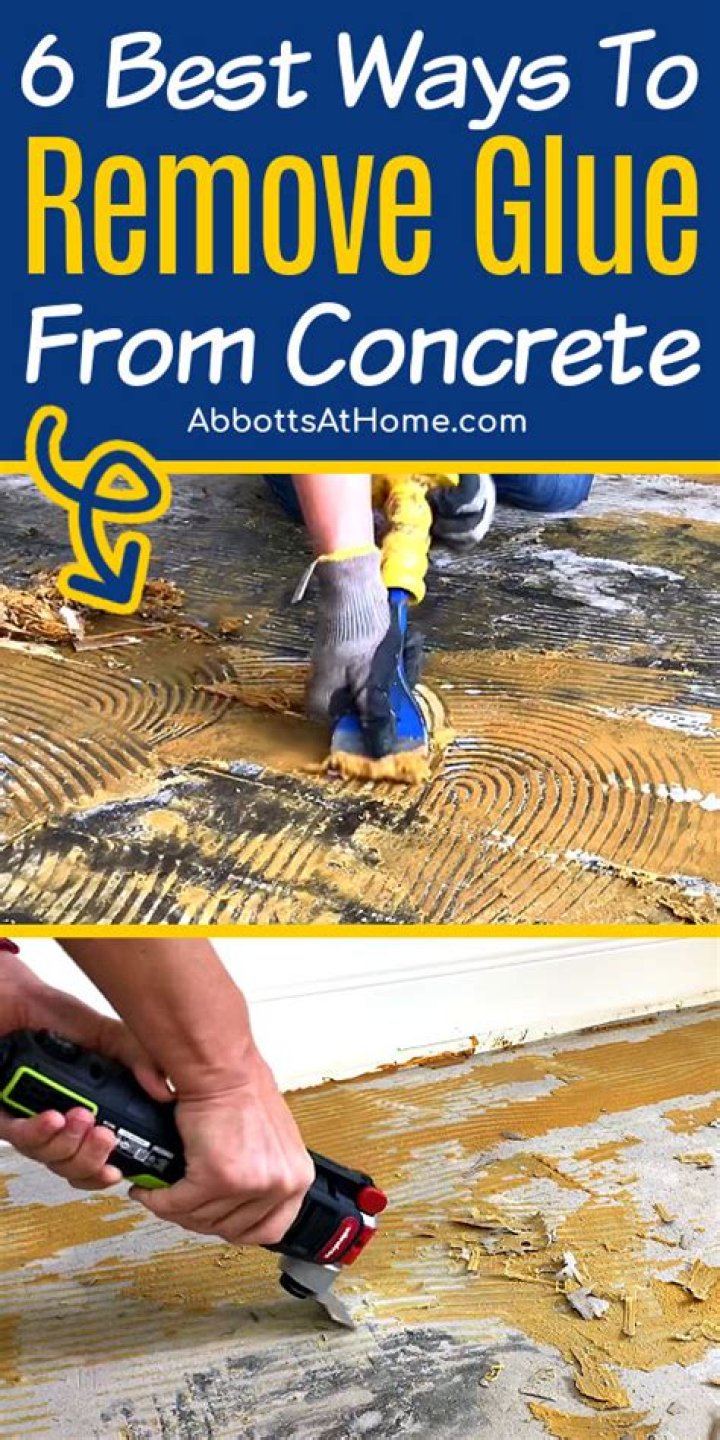 How do I remove cutback adhesive from concrete?