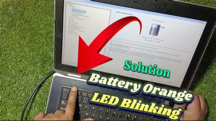 What happens if power LED is blinking?