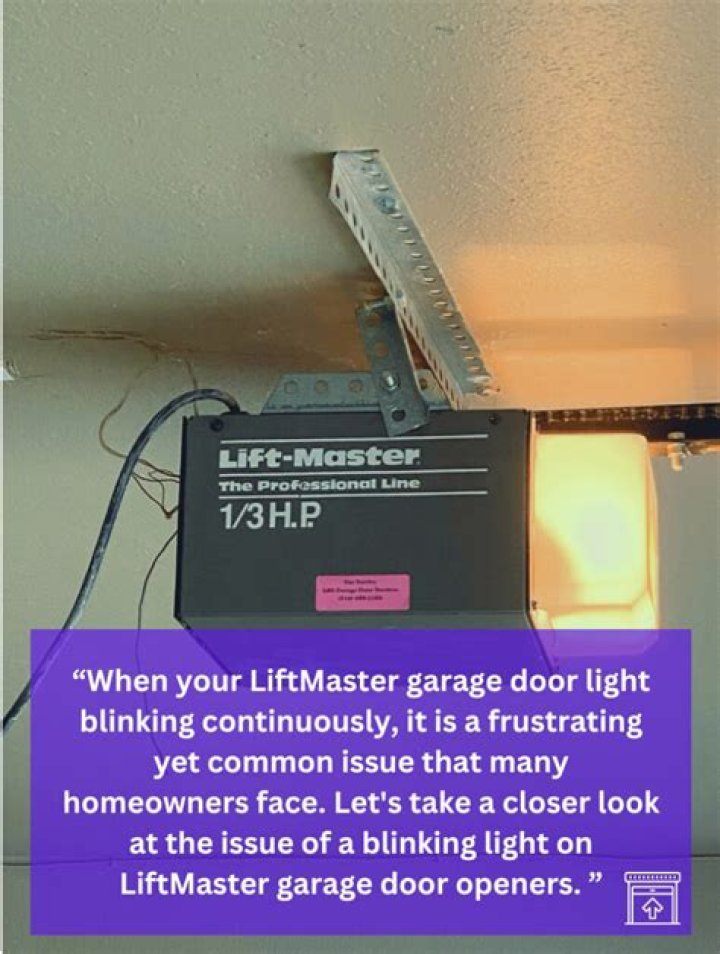 Why does my garage door lock light keep blinking?