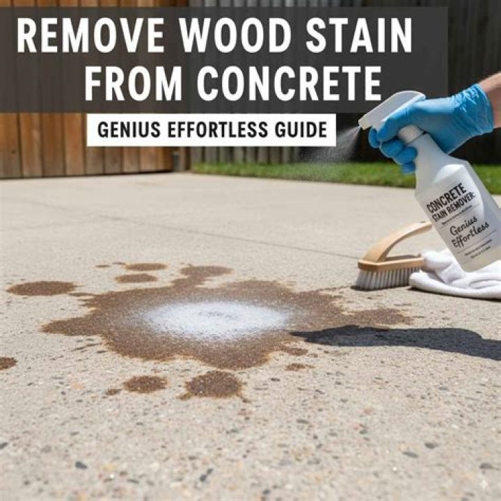 Will pressure washer remove wood stain from concrete?